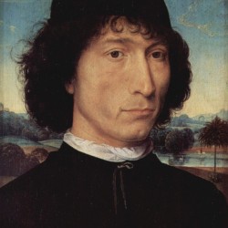 Portrait of a Man holding a coin of the Emperor Nero